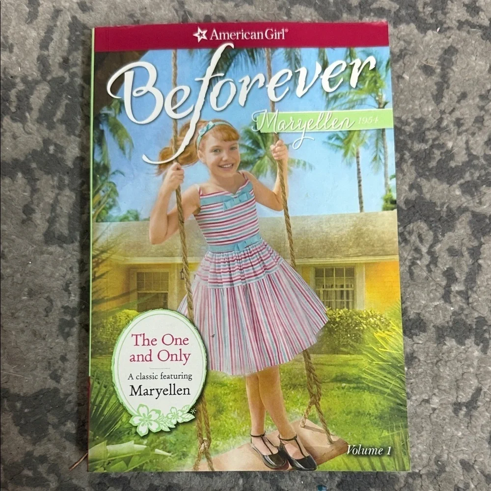 American Girl Beforever Maryellen Book with Red and Blue Stripes